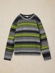 White Stuff Grey Otley Ombre Stripe Jumper - Image 5 of 6