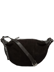 Pure Luxuries London Black 'Harper' Suede Cross Body Bag - Image 4 of 8