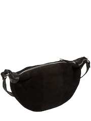 Pure Luxuries London Black 'Harper' Suede Cross Body Bag - Image 5 of 8