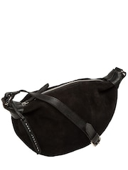 Pure Luxuries London Black 'Harper' Suede Cross Body Bag - Image 7 of 8