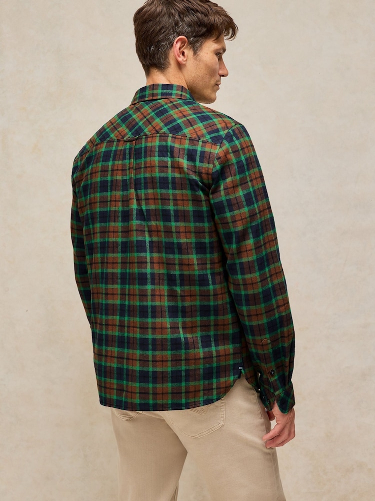White Stuff Blue Heywood Check Shirt - Image 2 of 6