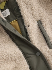 White Stuff Alina Multiway Borg Puffer Coat - صورة 6 من 6