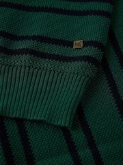 Жасыл - White Stuff Attadale Stripe Henley Jumper - 6суретінің 6 суреті