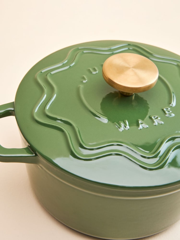 Judge Green 20cm Enamelled Cast Iron Casserole - Image 2 of 6 Judge Green 20cm Enamelled Cast Iron Casserole - Image 2 of 6