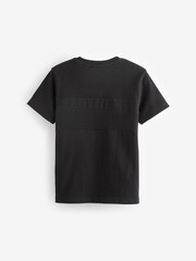 Schwarz/Hellbraun - Strukturierte T-Shirts im 2er-Pack (3–16 Jahre) - Bild 4 von 5