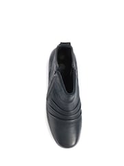 Pavers Blue Ladies Dual Zip Leather Ankle Boots - Image 4 of 5