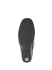 Pavers Blue Ladies Dual Zip Leather Ankle Boots - Image 5 of 5