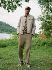 Vert - White Stuff Walker Garment Dye Wide Jeans - Image 1 sur 7
