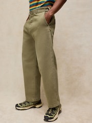 Vert - White Stuff Walker Garment Dye Wide Jeans - Image 2 sur 7