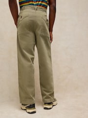 Vert - White Stuff Walker Garment Dye Wide Jeans - Image 3 sur 7