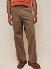 Brun - White Stuff Walker Garment Dye Wide Jeans - Image 1 sur 6