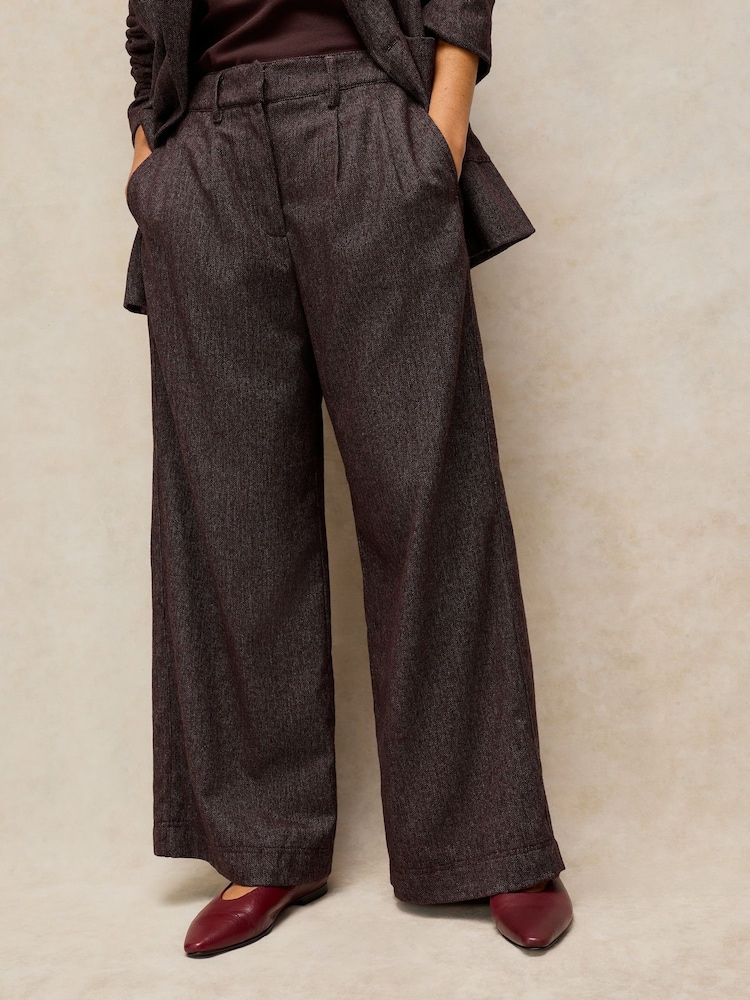 Pantalones de pernera ancha de tweed Sasha de White Stuff - Imagen 1 de 6 Pantalones de pernera ancha de tweed Sasha de White Stuff - Imagen 1 de 6