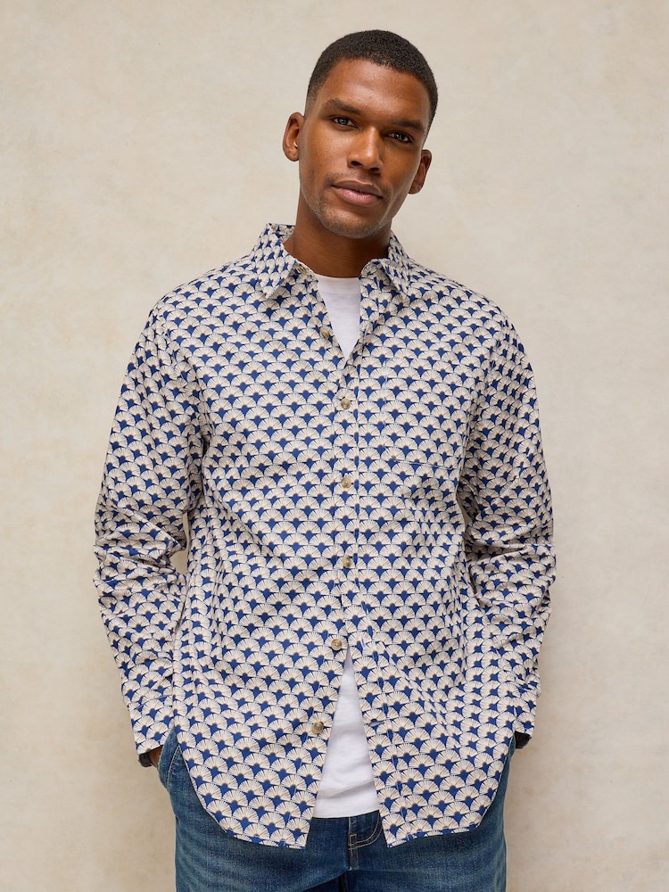 Zils - White Stuff Finsbury Print Shirt - Attēls 1 no 6