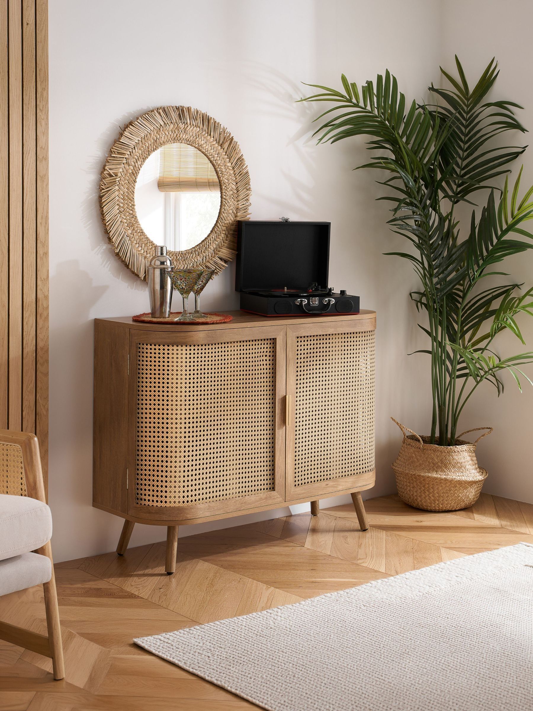 Birlea Noah 2 Door Rattan Effect Sideboard - Image 7