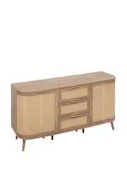 Birlea Oak Effect Noah 2 Door 3 Drawer Sideboard - Image 8 of 10
