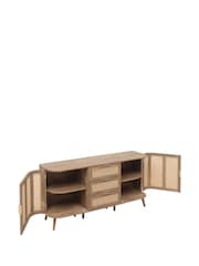 Birlea Oak Effect Noah 2 Door 3 Drawer Sideboard - Image 9 of 10