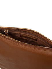 Pure Luxuries London Tan Brown 'Solene' Leather Cross Body Bag - Image 4 of 5