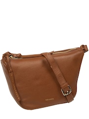 Pure Luxuries London Tan Brown 'Solene' Leather Cross Body Bag - Image 5 of 5