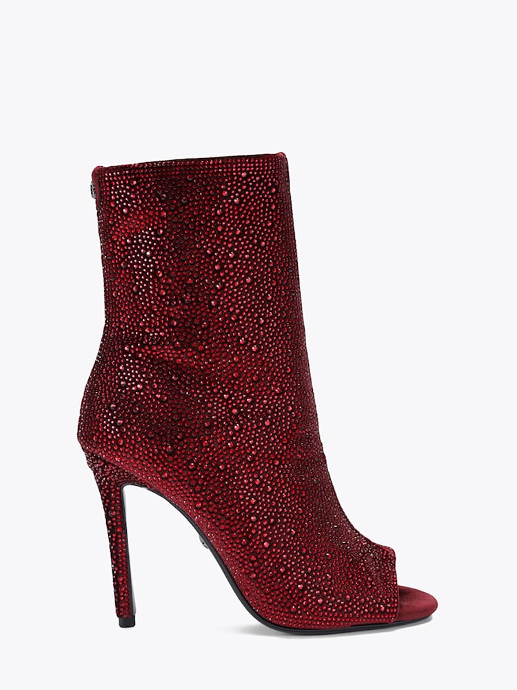 Κόκκινο - Carvela Candia Embellished Heeled Ankle Boots - Εικόνα 1 από 4