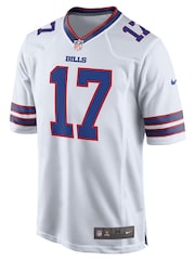 Nike White NFL Buffalo Bills Road Game Jersey - Josh Allen Youth - Image 2 of 3