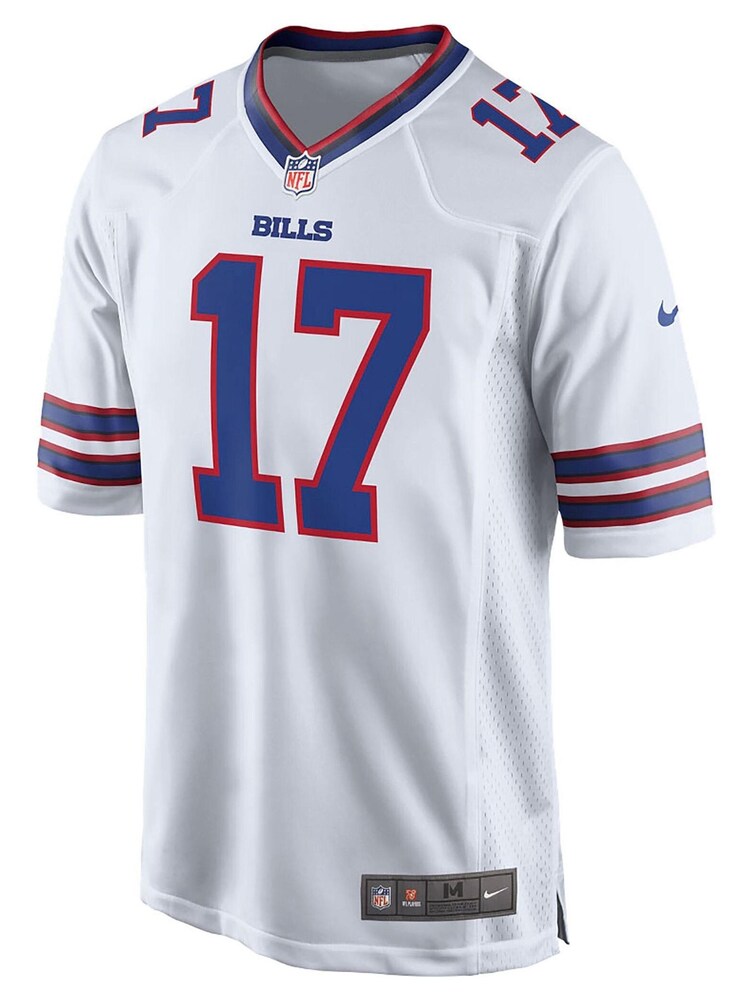 Nike White NFL Buffalo Bills Road Game Jersey - Josh Allen Youth - Image 2 of 3