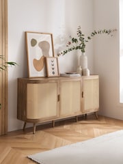 Birlea Oak Effect Noah 3 Door Sideboard - Image 1 of 6