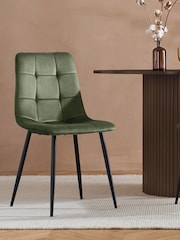 Birlea Olive Axel Fabric Dining Chairs - Image 1 of 7