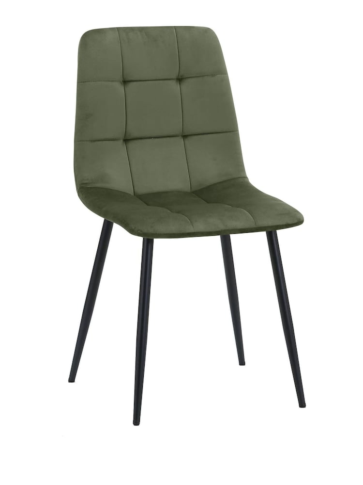 Birlea Olive Axel Fabric Dining Chairs - Image 7 of 7 Birlea Olive Axel Fabric Dining Chairs - Image 7 of 7
