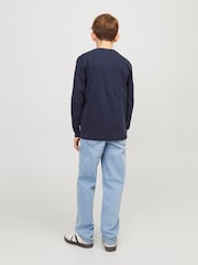 JACK & JONES Junior Light Blue Clark Regular Fit Jeans - Image 2 of 5