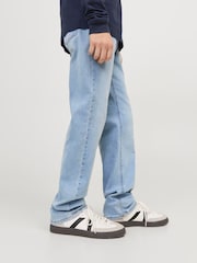 JACK & JONES Junior Light Blue Clark Regular Fit Jeans - Image 4 of 5