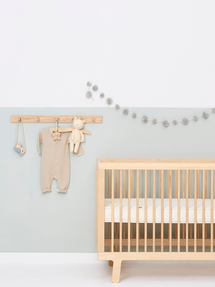 The Little Green Sheep Natural Natural Twist Cot Bed - Image 1 of 8