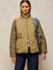 White Stuff Green Grayson Puffer Jacket - Image 1 of 7