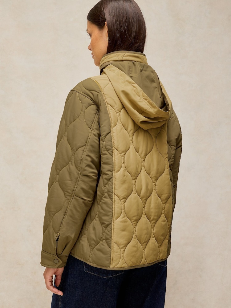 White Stuff Green Grayson Puffer Jacket - Image 2 of 7 White Stuff Green Grayson Puffer Jacket - Image 2 of 7