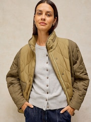 White Stuff Green Grayson Puffer Jacket - Image 3 of 7