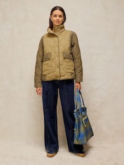 White Stuff Green Grayson Puffer Jacket - Image 4 of 7