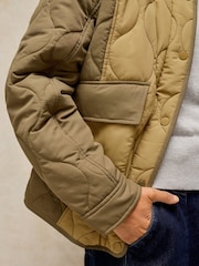 White Stuff Green Grayson Puffer Jacket - Image 5 of 7
