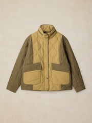 White Stuff Green Grayson Puffer Jacket - Image 6 of 7