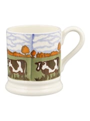 Emma Bridgewater Cream Country Icons Autumn Cows 1/2 Pint Mug - Image 2 of 4