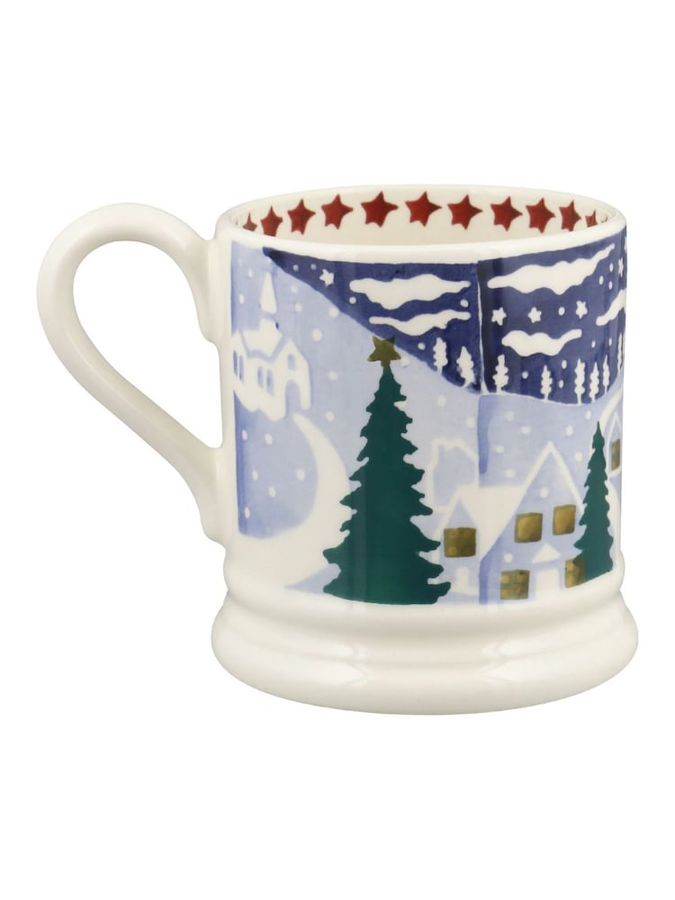 Emma Bridgewater Cream Christmas Icons Winter Village 1/2 Pint Mug - Image 3 of 3 Emma Bridgewater Cream Christmas Icons Winter Village 1/2 Pint Mug - Image 3 of 3