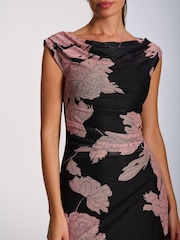 Jolie Moi Pink Multiway Neckline Mesh Maxi Dress - Image 3 of 6
