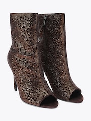 Καφετί - Carvela Candia Embellished Heeled Ankle Boots - Εικόνα 2 από 4