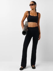 Sweaty Betty Black Ultimate Studio Ruched Bra - Image 3 of 6