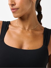 Sweaty Betty Black Ultimate Studio Ruched Bra - Image 4 of 6