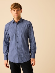 Blue Parrot Printed Trimmed Shirt - Image 2 of 7