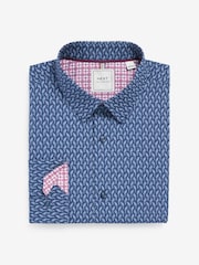Blue Parrot Printed Trimmed Shirt - Image 6 of 7