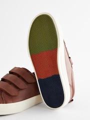 Tan Brown Wide Fit (G) 3 Strap Touch Fastening Trainers - Image 5 of 5