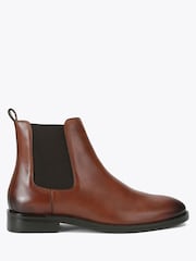 KG Kurt Geiger Brown Duke Leather Ankle Boots - Image 1 of 4