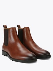 KG Kurt Geiger Brown Duke Leather Ankle Boots - Image 4 of 4