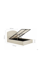 Birlea Beige Monaco Ottoman Bed - Image 3 of 9