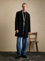 River Island Faux Wool Overcoat - Bilde 2 av 4